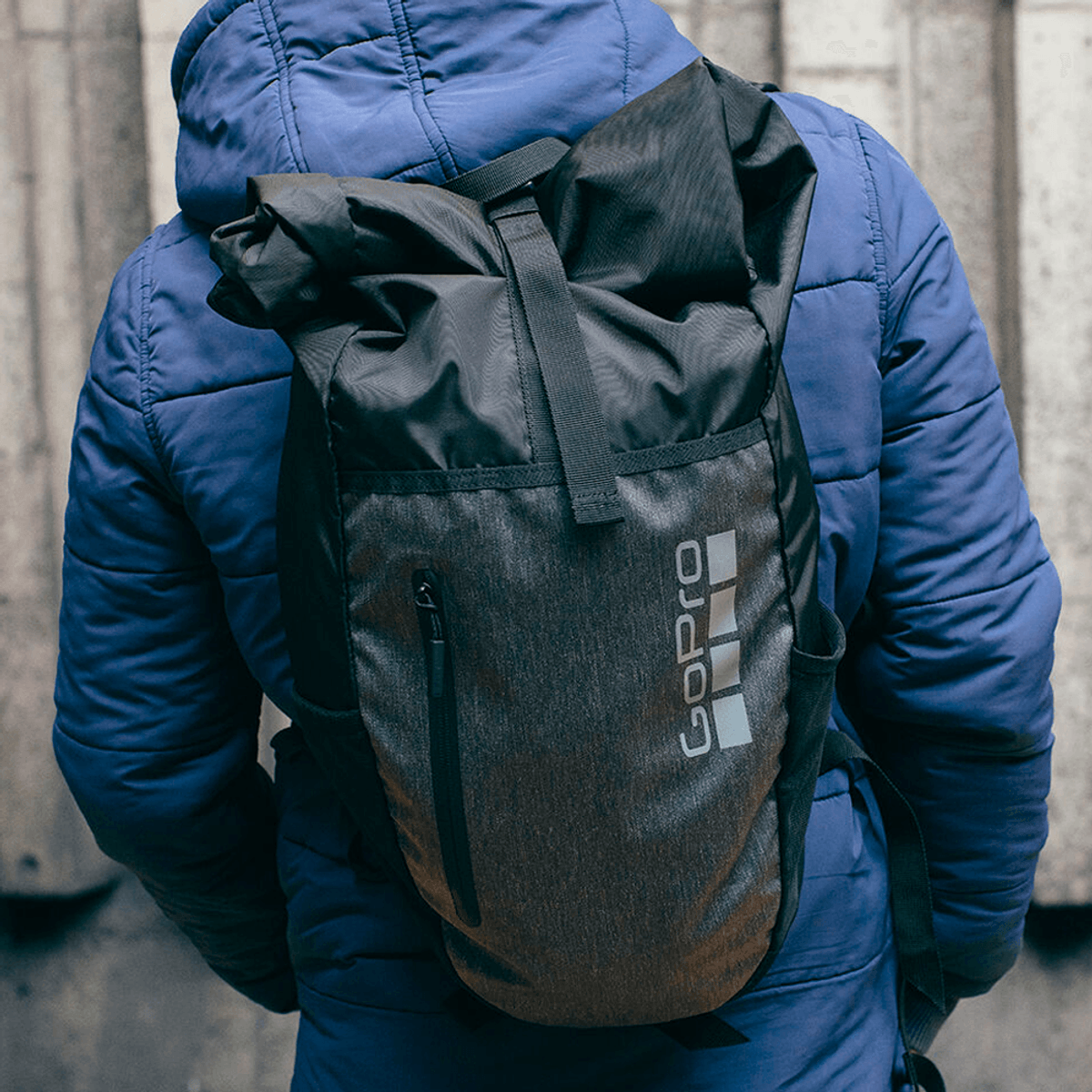gopro stash rolltop backpack